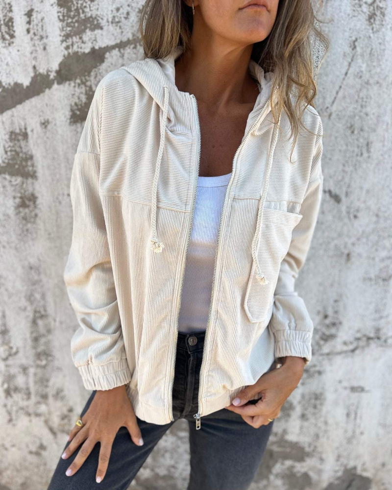 Evelyn | Hooded Jacket With Zip
