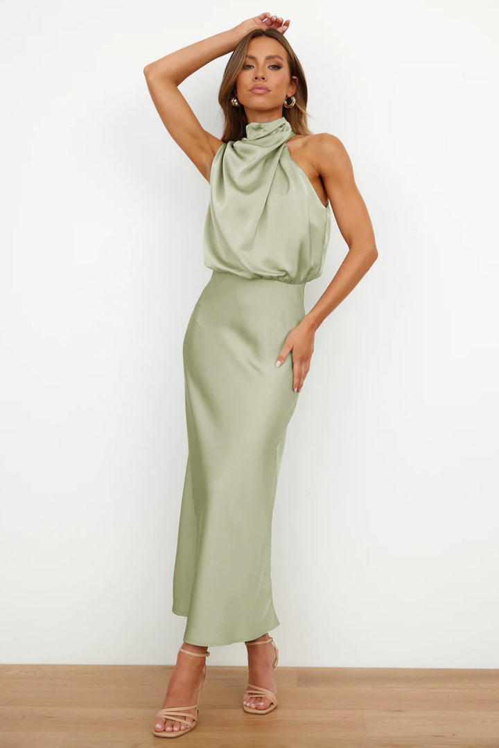 Theresa - Long Dress with Halterneck