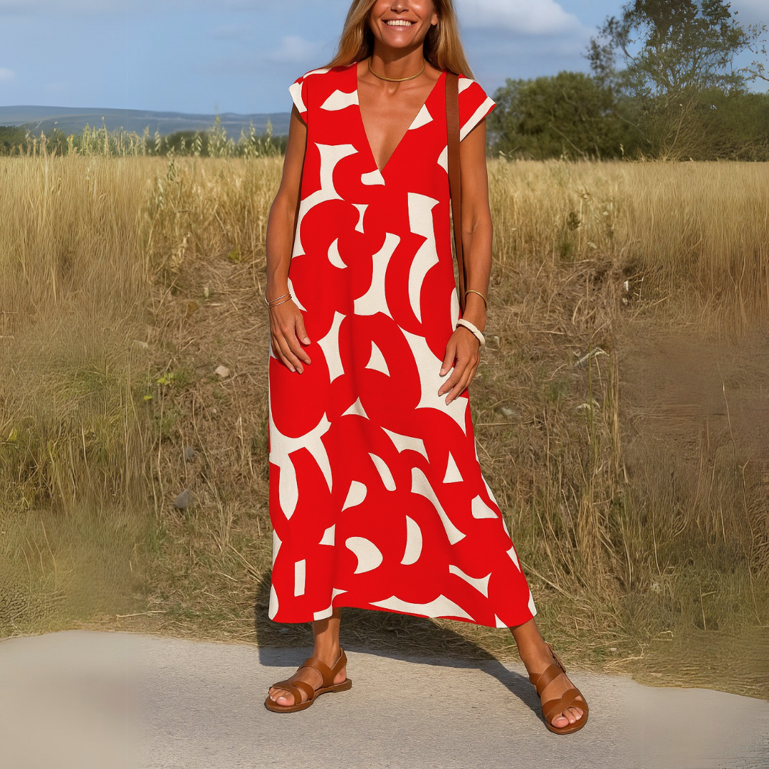 Valérie | Fluid V-Neck Dress