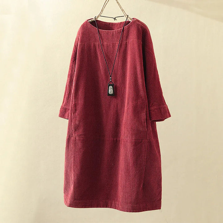 Veronica | Comfortable & Cozy Corduroy Dress