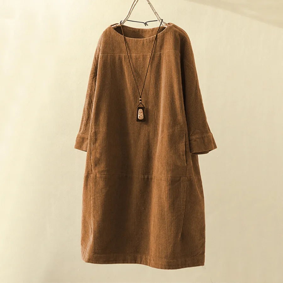 Veronica | Comfortable & Cozy Corduroy Dress