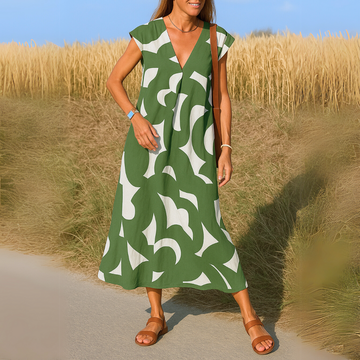 Valérie | Fluid V-Neck Dress