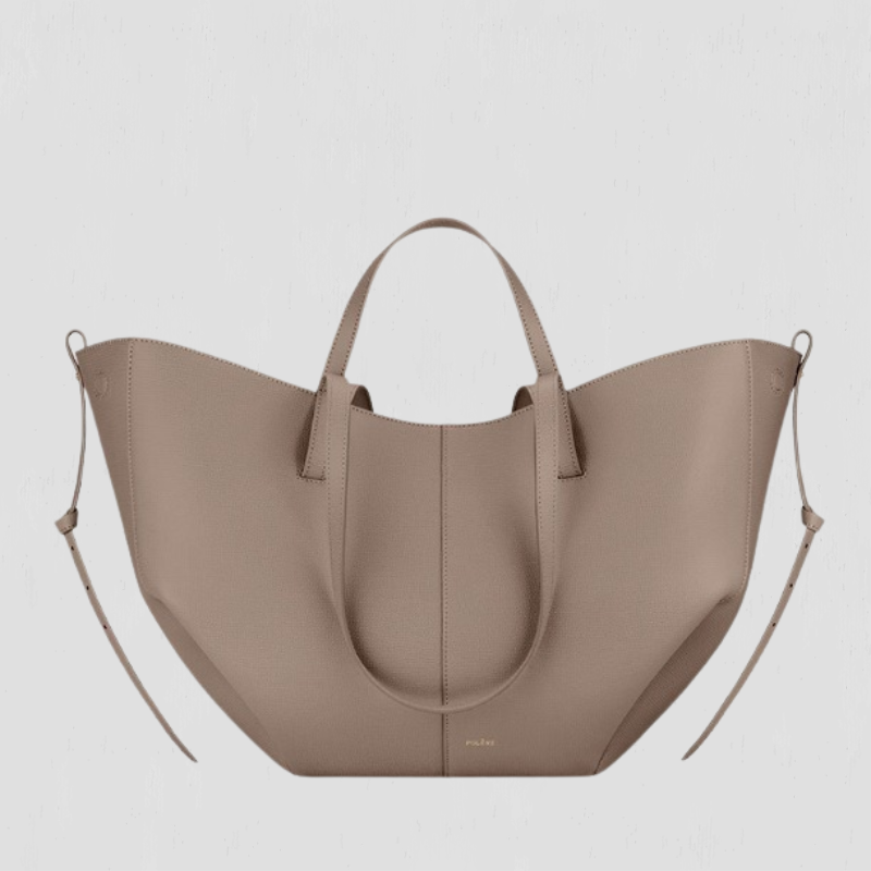 Alice | Shapely Tote Bag With Side Gathers