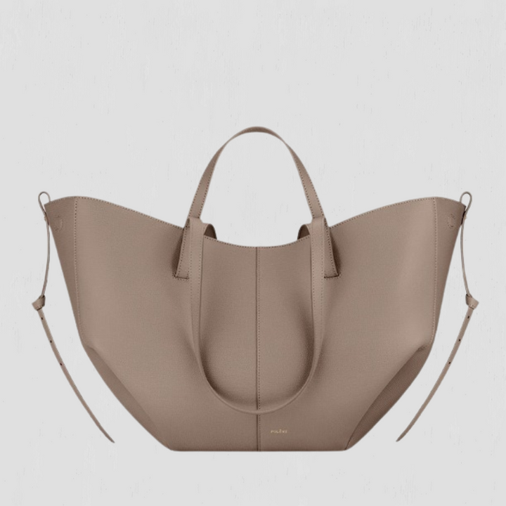 Alice | Shapely Tote Bag With Side Gathers