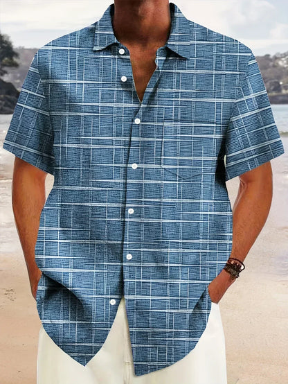 Lenoir™ | Elegant striped and checked shirt