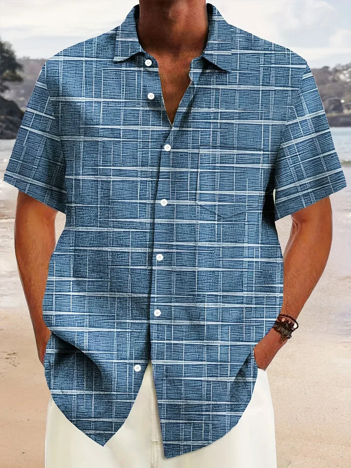 Lenoir™ | Elegant striped and checked shirt