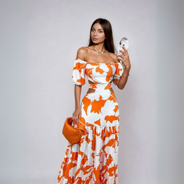 Stella | Fitted Long Dress Handmade