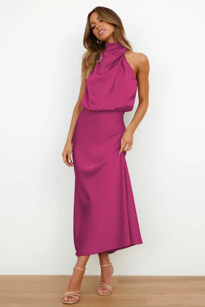 Theresa - Long Dress with Halterneck
