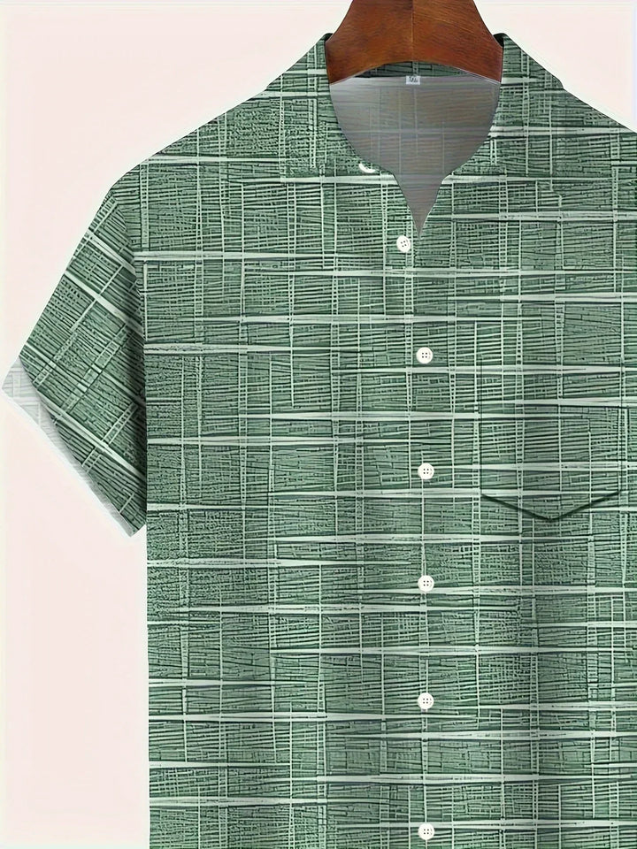Lenoir™ | Elegant striped and checked shirt