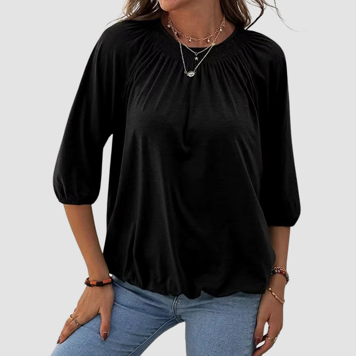 Loose Fit Women's Half Sleeve Top