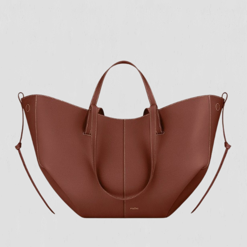 Alice | Shapely Tote Bag With Side Gathers