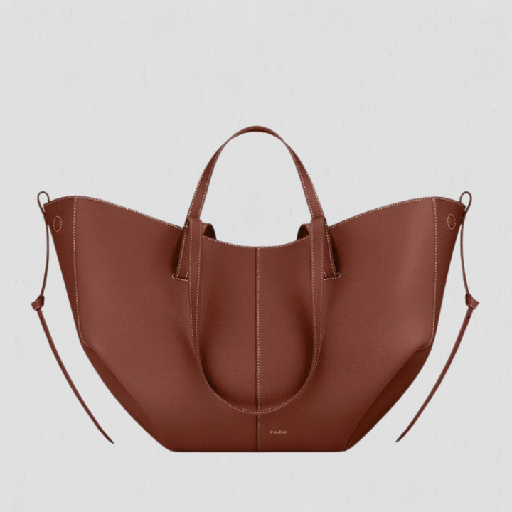 Alice | Shapely Tote Bag With Side Gathers