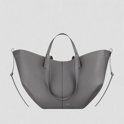 Alice | Shapely Tote Bag With Side Gathers
