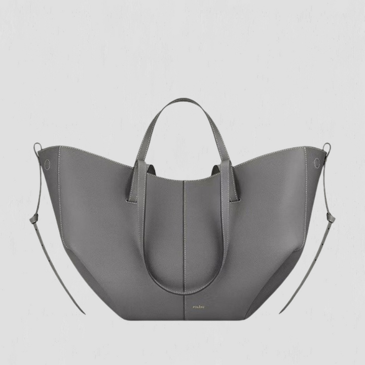 Alice | Shapely Tote Bag With Side Gathers