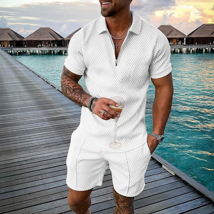 William | Men's Summer Set with Polo Shirt & Shorts