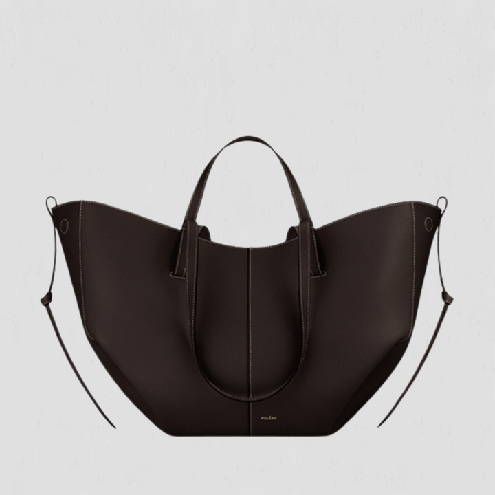 Alice | Shapely Tote Bag With Side Gathers