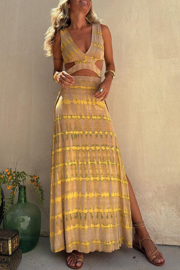 Florie | Cut-Out Plunge Dress