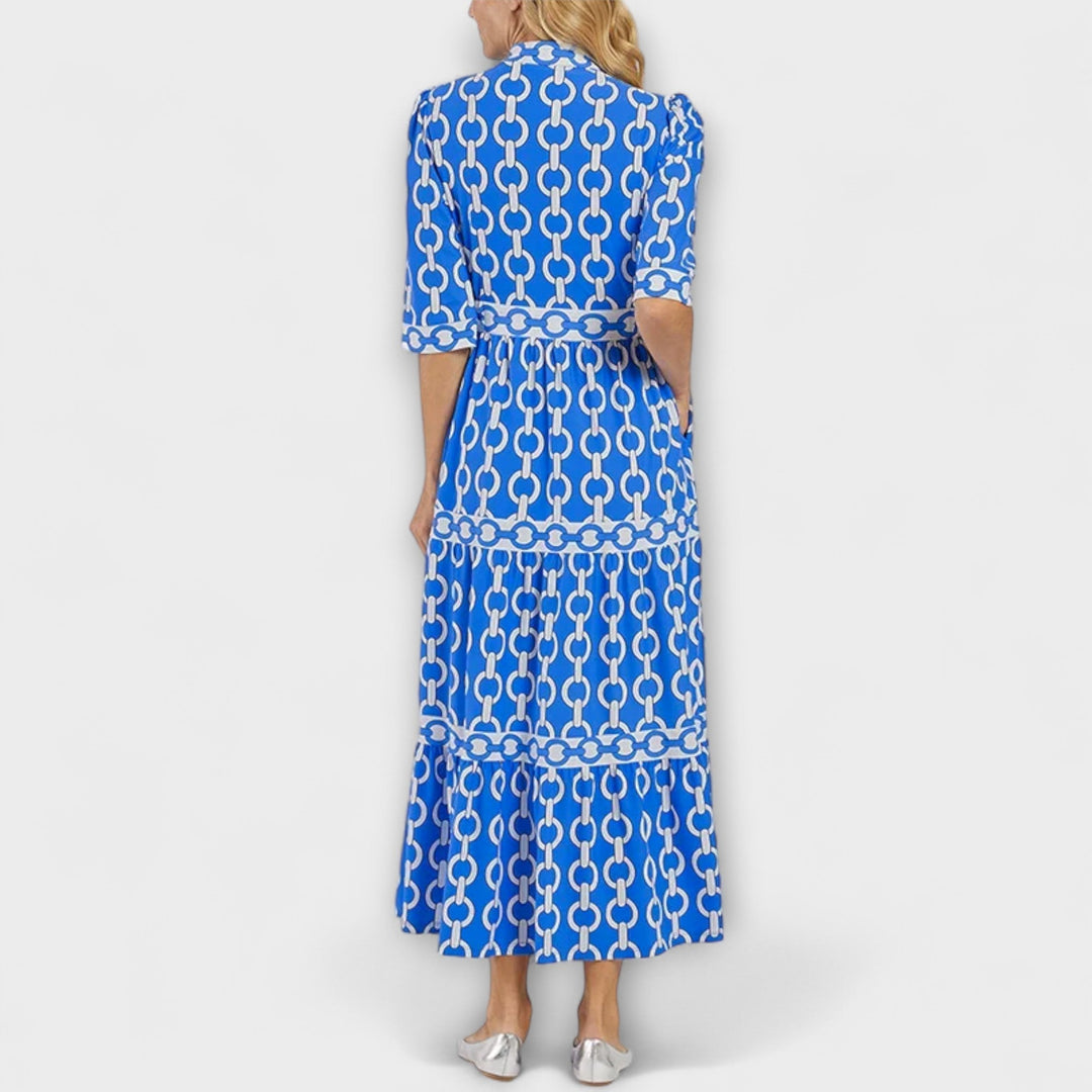 Juliette - Chain Pattern Midi Dress
