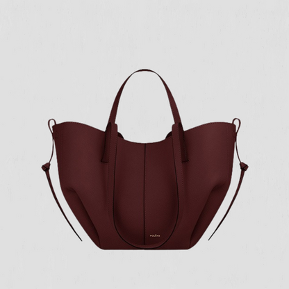 Alice | Shapely Tote Bag With Side Gathers