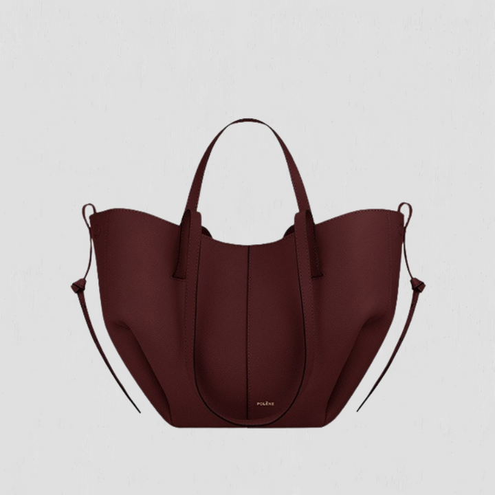Alice | Shapely Tote Bag With Side Gathers