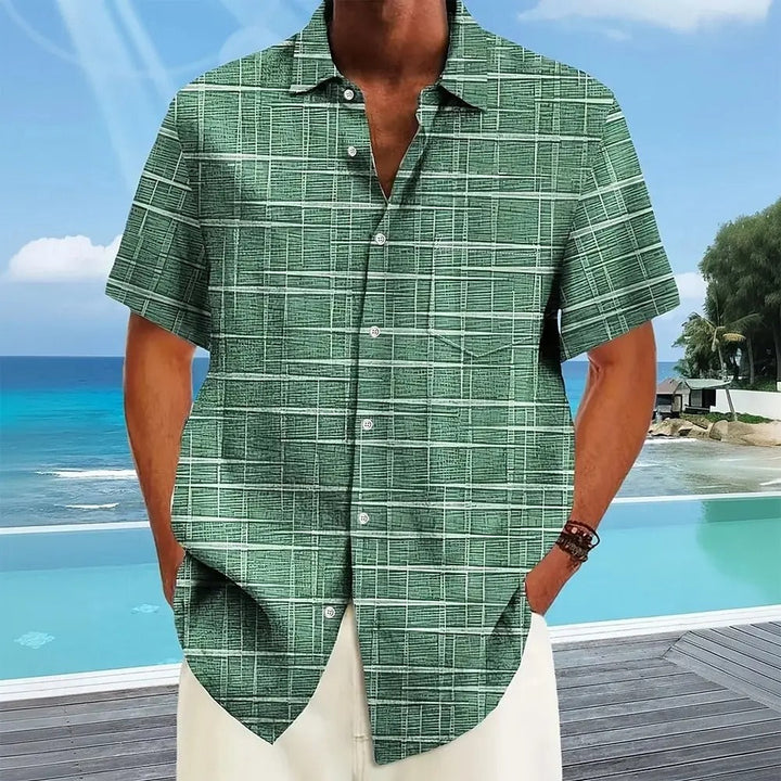 Lenoir™ | Elegant striped and checked shirt