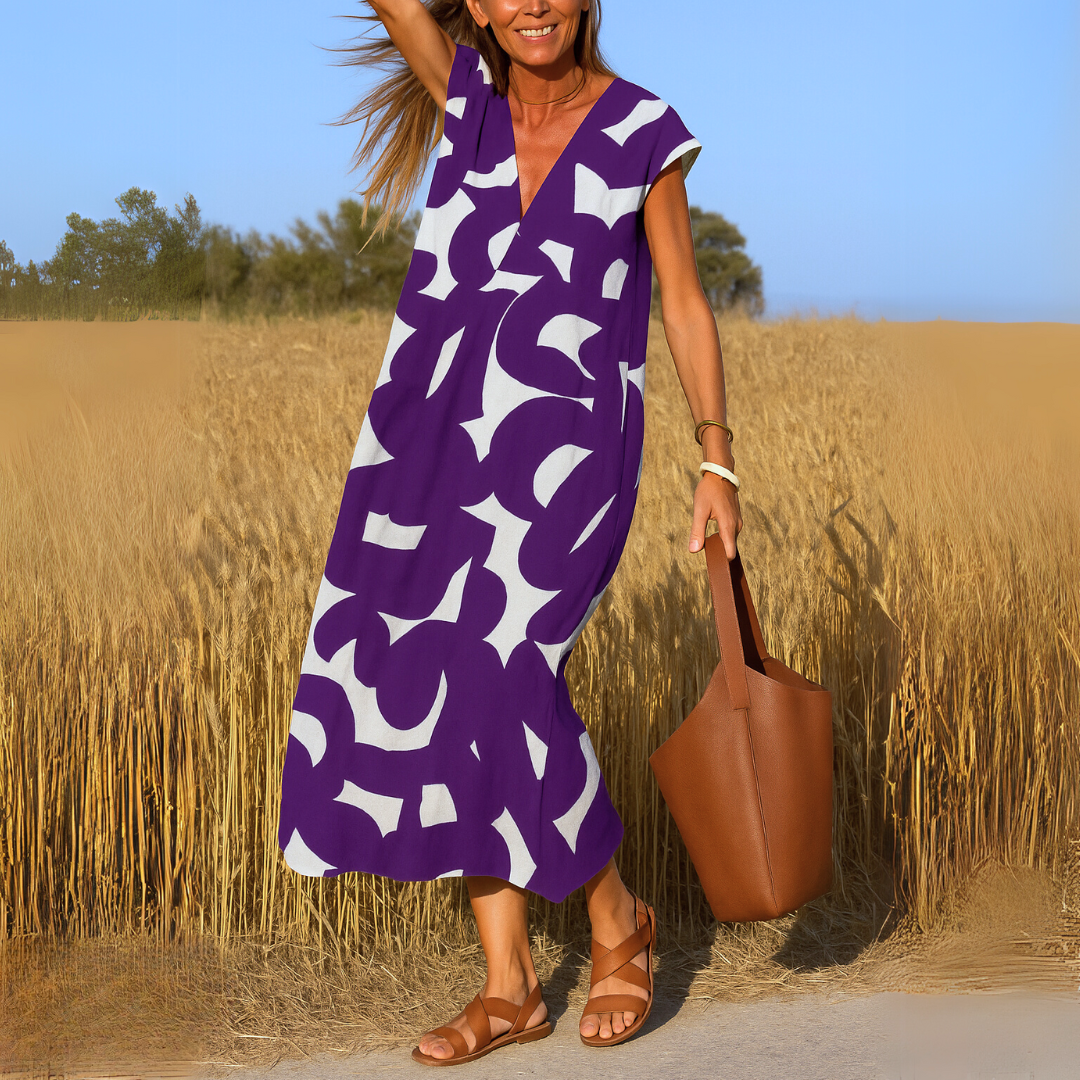 Valérie | Fluid V-Neck Dress