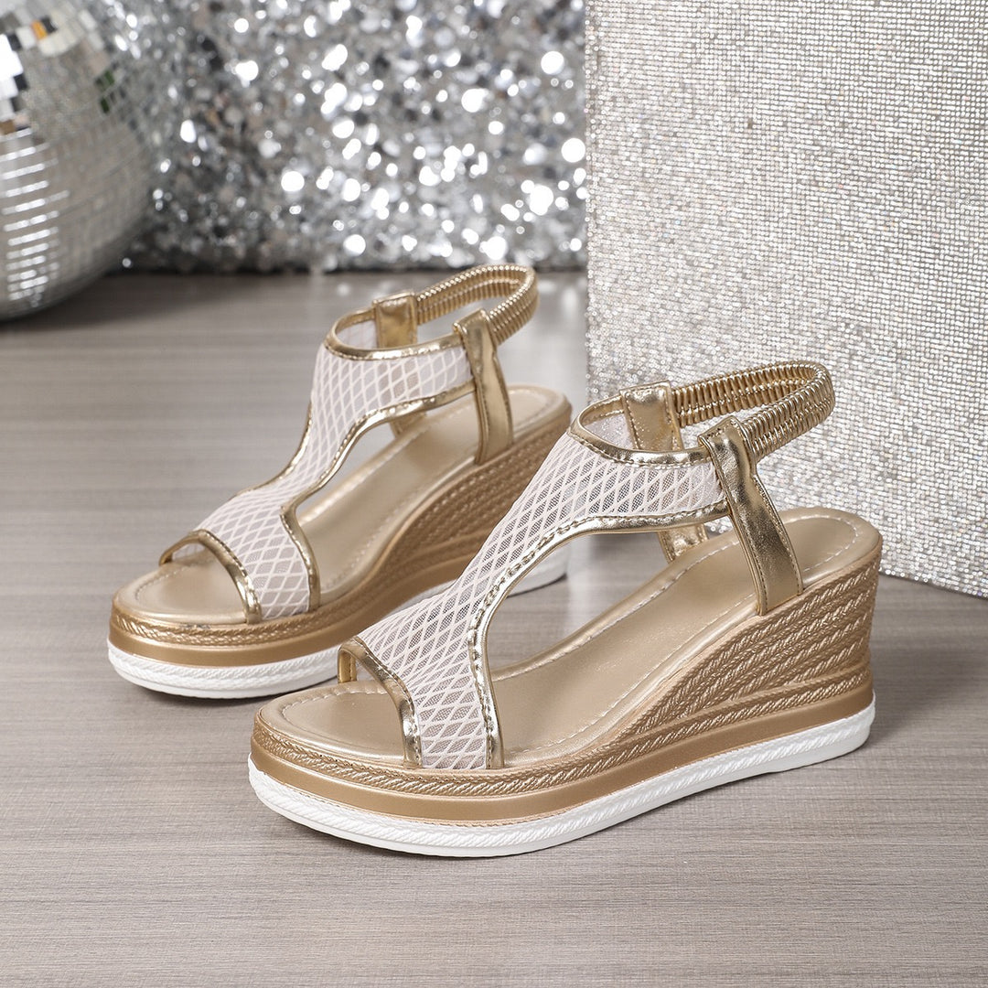 Hazel | Elegant women's slip-on orthopedic wedge sandals