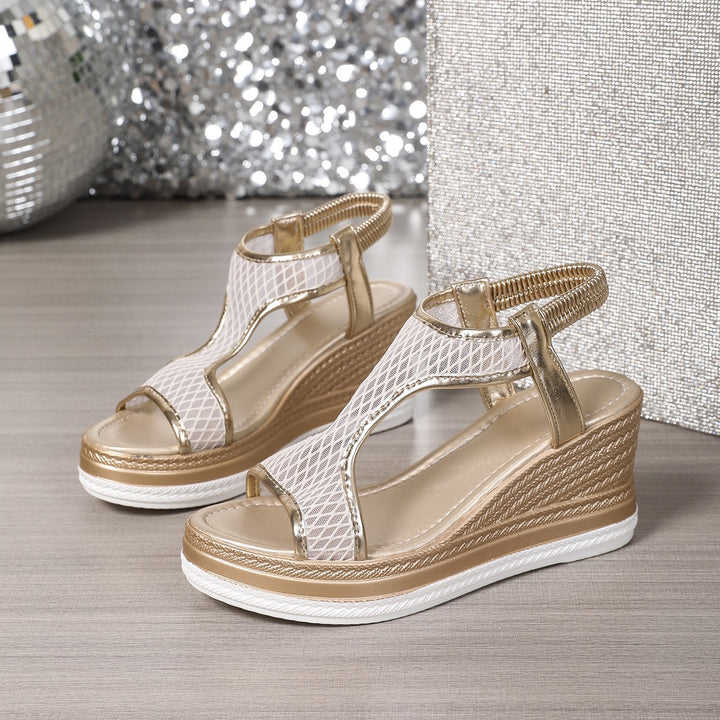 Hazel | Elegant women's slip-on orthopedic wedge sandals