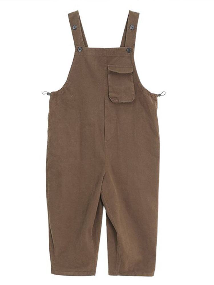 Women's Cotton Dungarees with Relaxed Fit