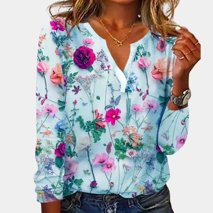 Casual Floral Blouse Women