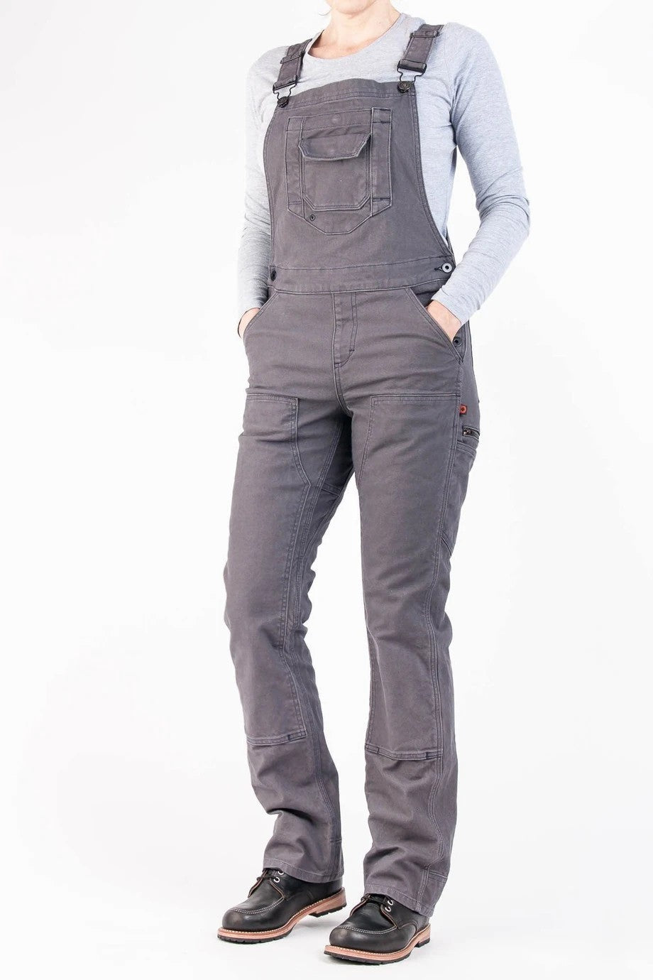 Stretch Canvas Work Dungarees for Women