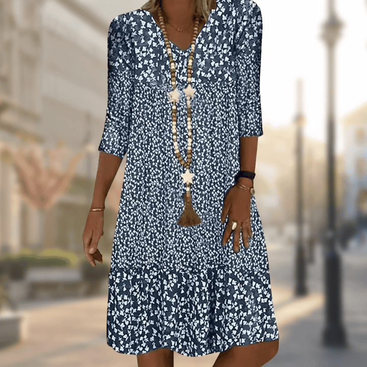 Ursala™ | Floral Print Midi Dress