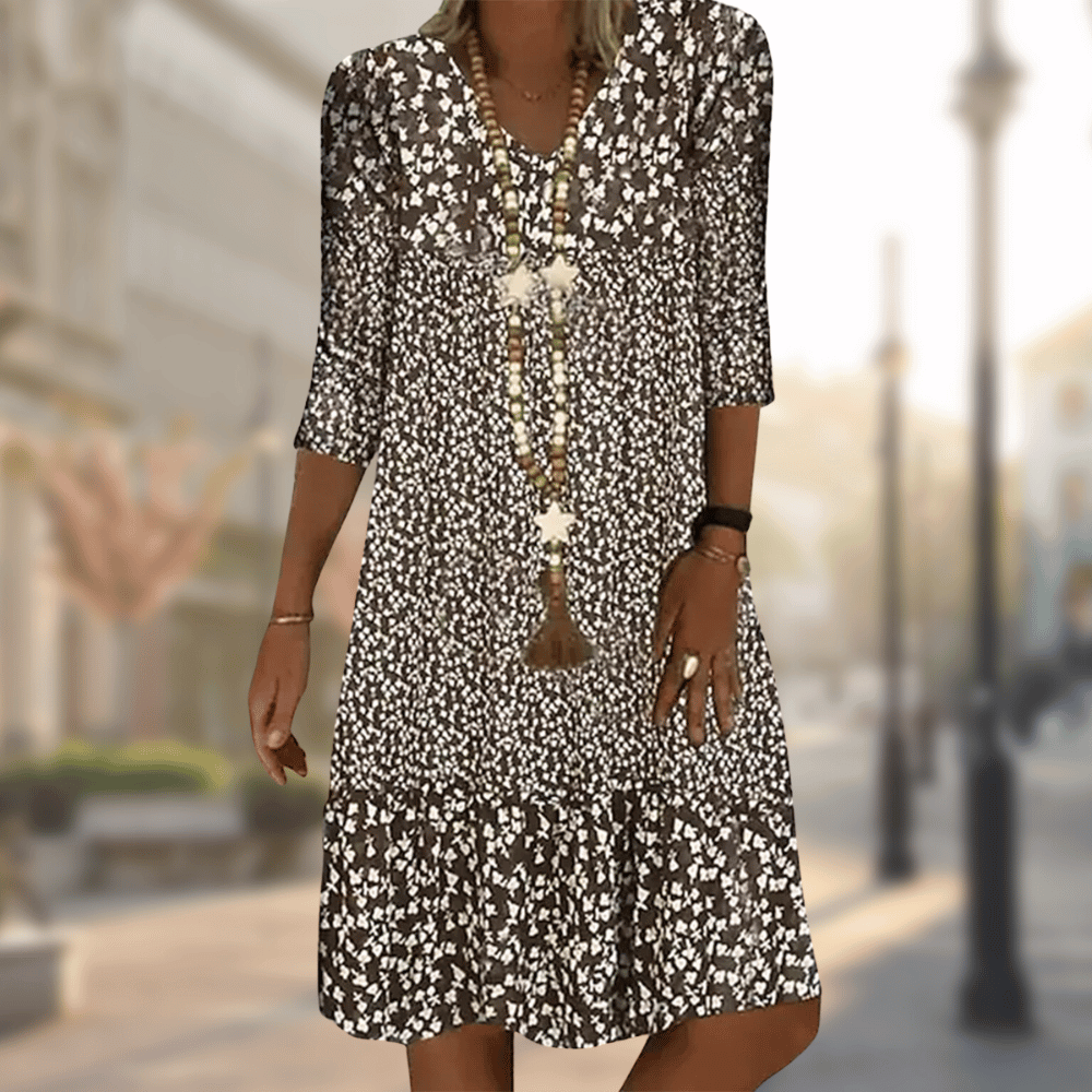 Ursala™ | Floral Print Midi Dress