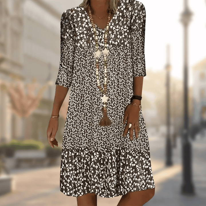Ursala™ | Floral Print Midi Dress