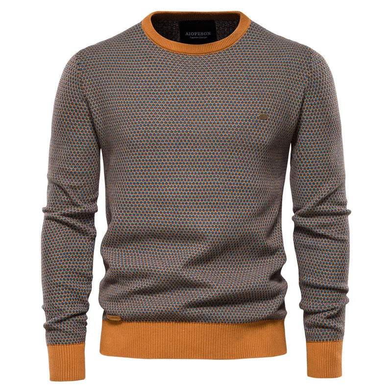Wald | Men's Sweater with Check Pattern