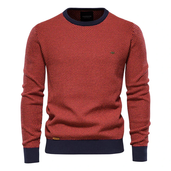 Wald | Men's Sweater with Check Pattern
