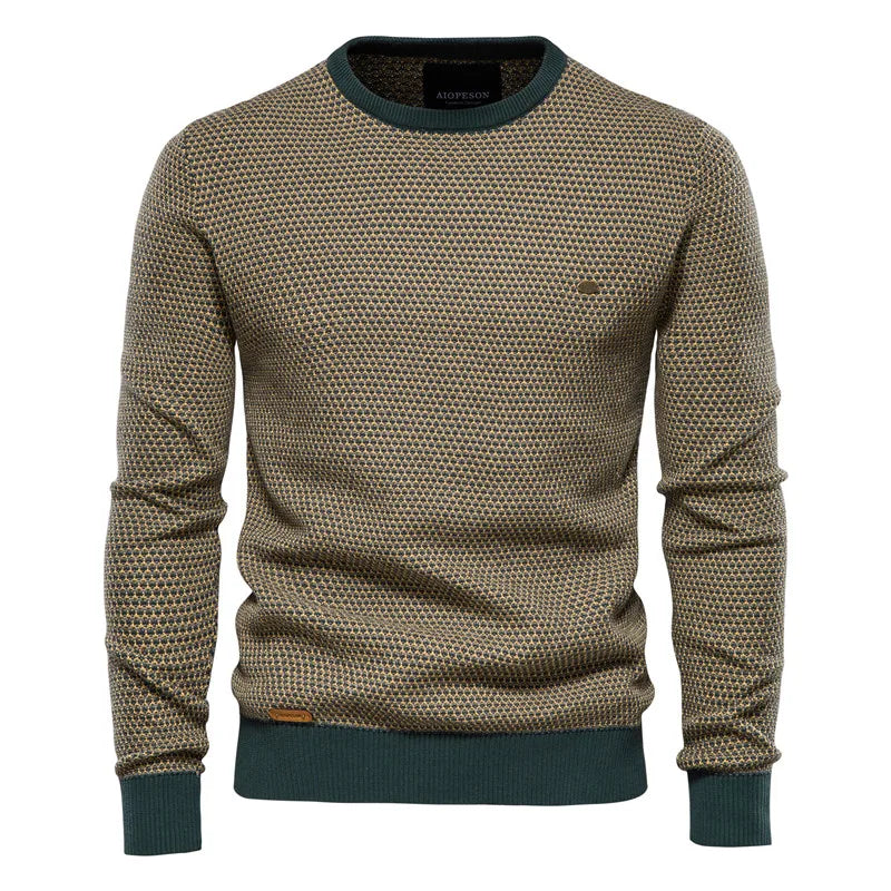 Wald | Men's Sweater with Check Pattern