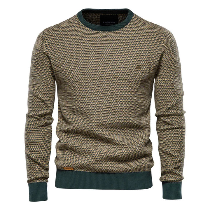 Wald | Men's Sweater with Check Pattern