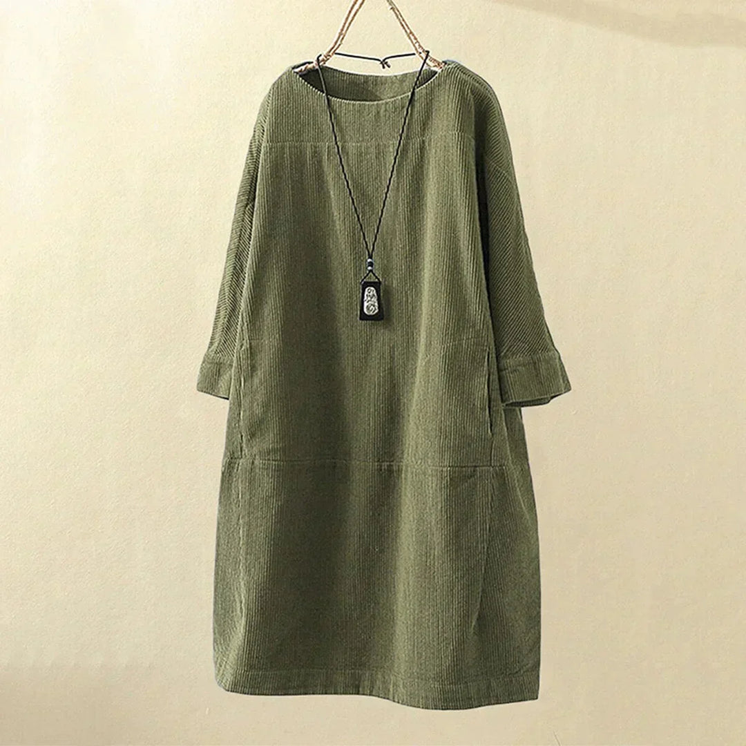 Veronica | Comfortable & Cozy Corduroy Dress