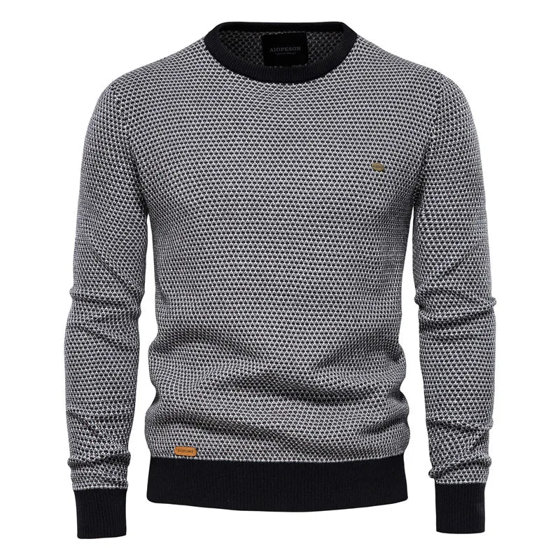 Wald | Men's Sweater with Check Pattern