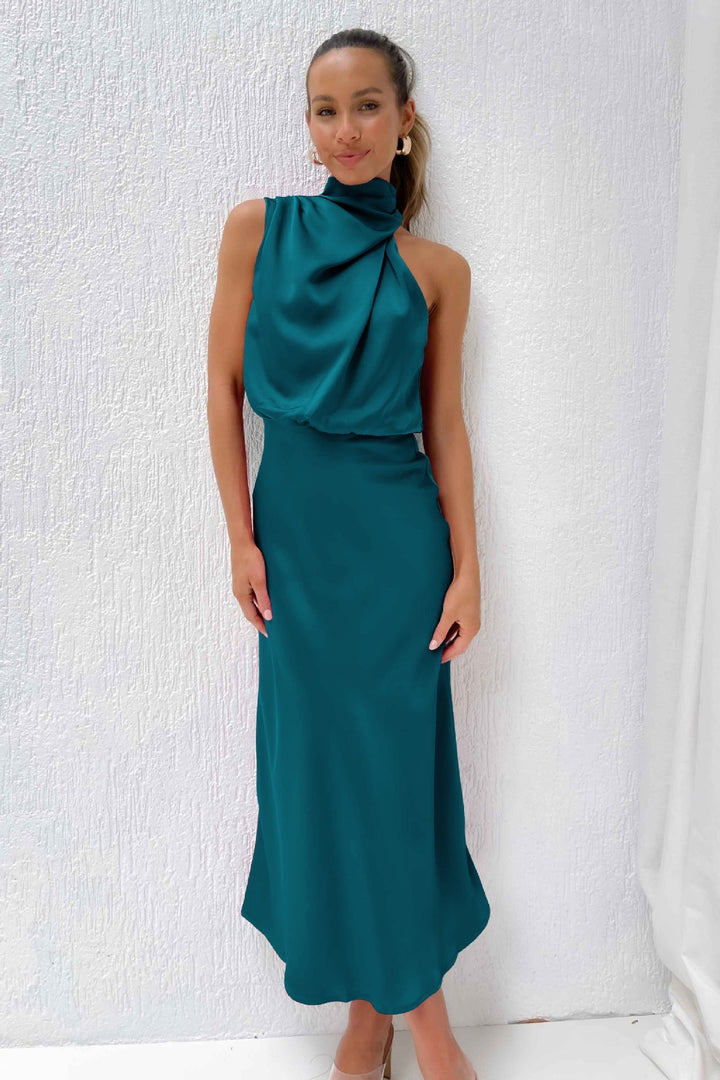 Theresa - Long Dress with Halterneck