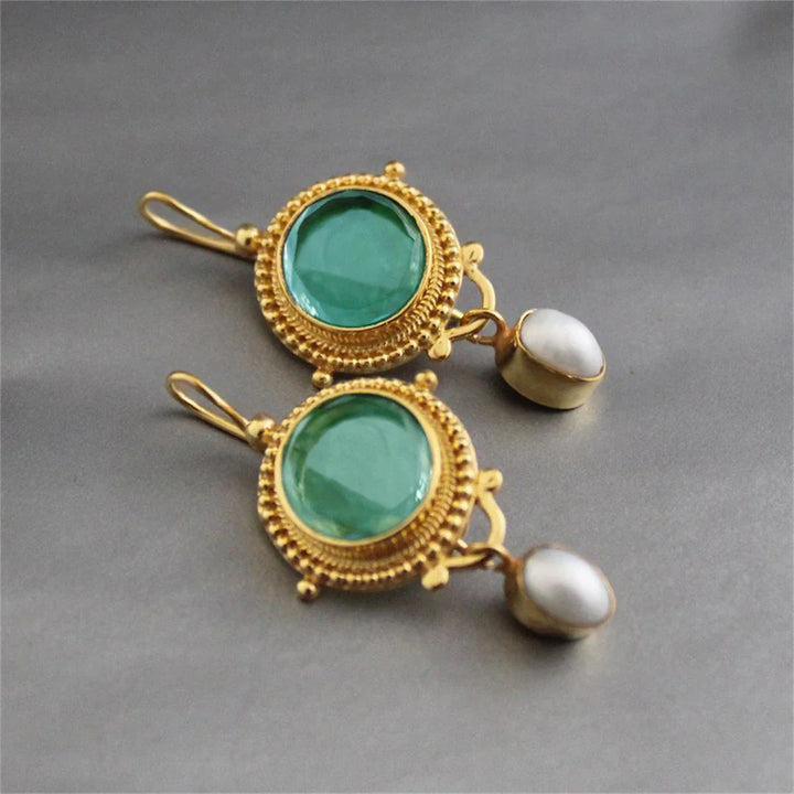 Vintage pearl drop earrings