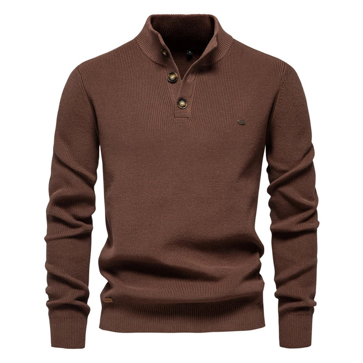 Abel | Men's Sweater with Button Design