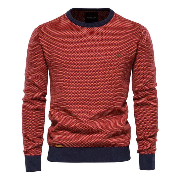 Wald | Men's Sweater with Check Pattern