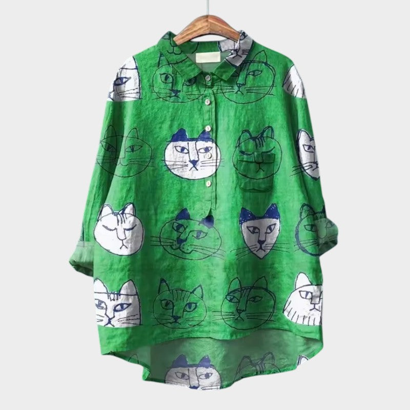 Yvonne™ | Stylish Cotton Blouse