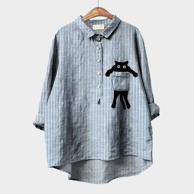 Yvonne™ | Stylish Cotton Blouse