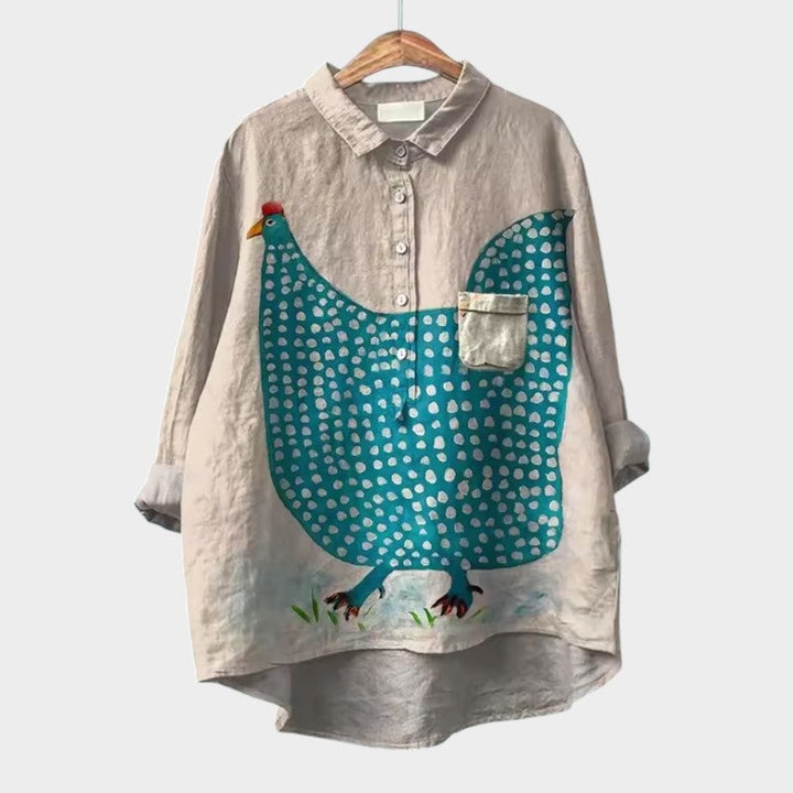 Yvonne™ | Stylish Cotton Blouse