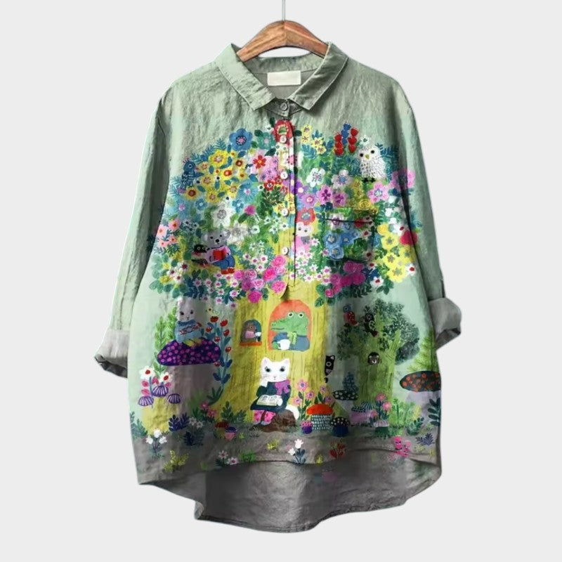 Yvonne™ | Stylish Cotton Blouse