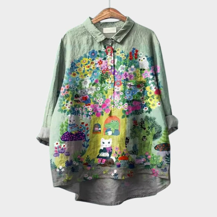 Yvonne™ | Stylish Cotton Blouse