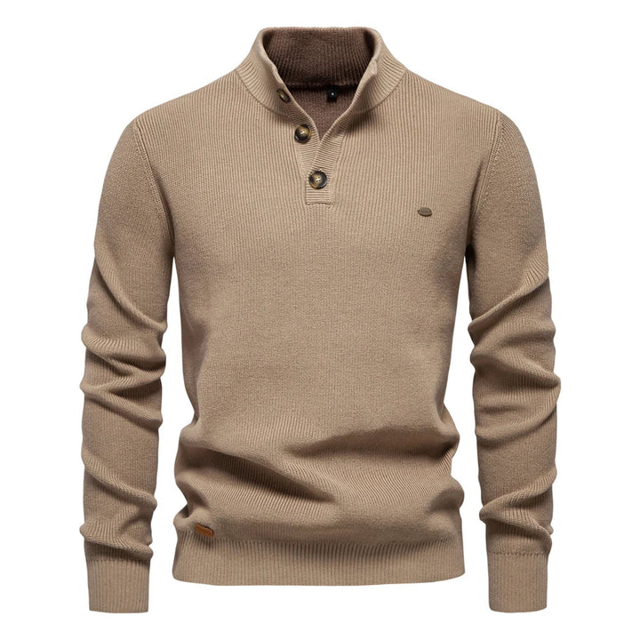 Abel | Men's Sweater with Button Design
